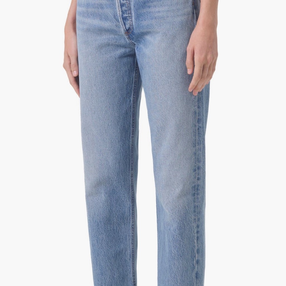 Agolde Light Blue Straight Leg Jeans